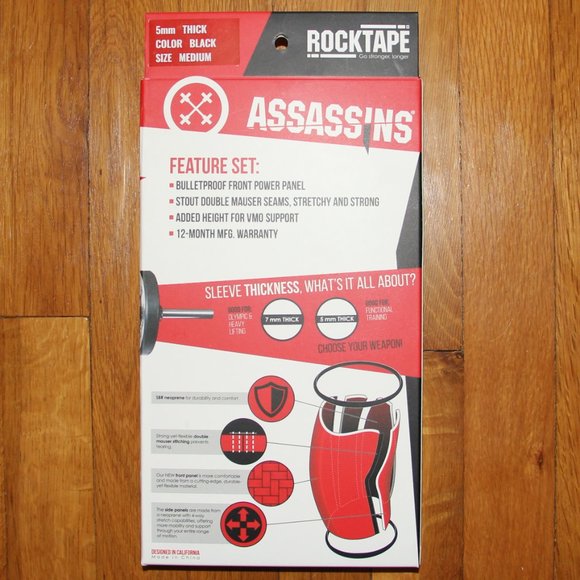 RockTape Assassins Knee Sleeves 5 mm Small - Picture 4 of 4